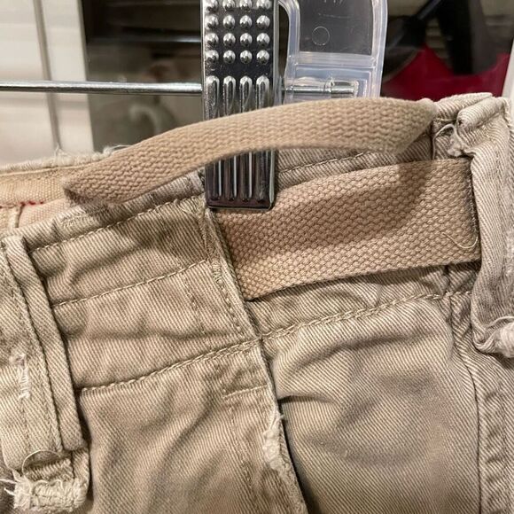 Ezra Fitch Mens Cargo Shorts 34 Beige Paratrooper Military Distressed Airborne - Picture 13 of 16